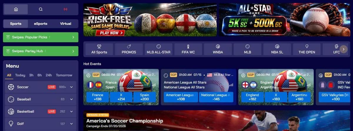 sports betting at online gambling sites in the USA